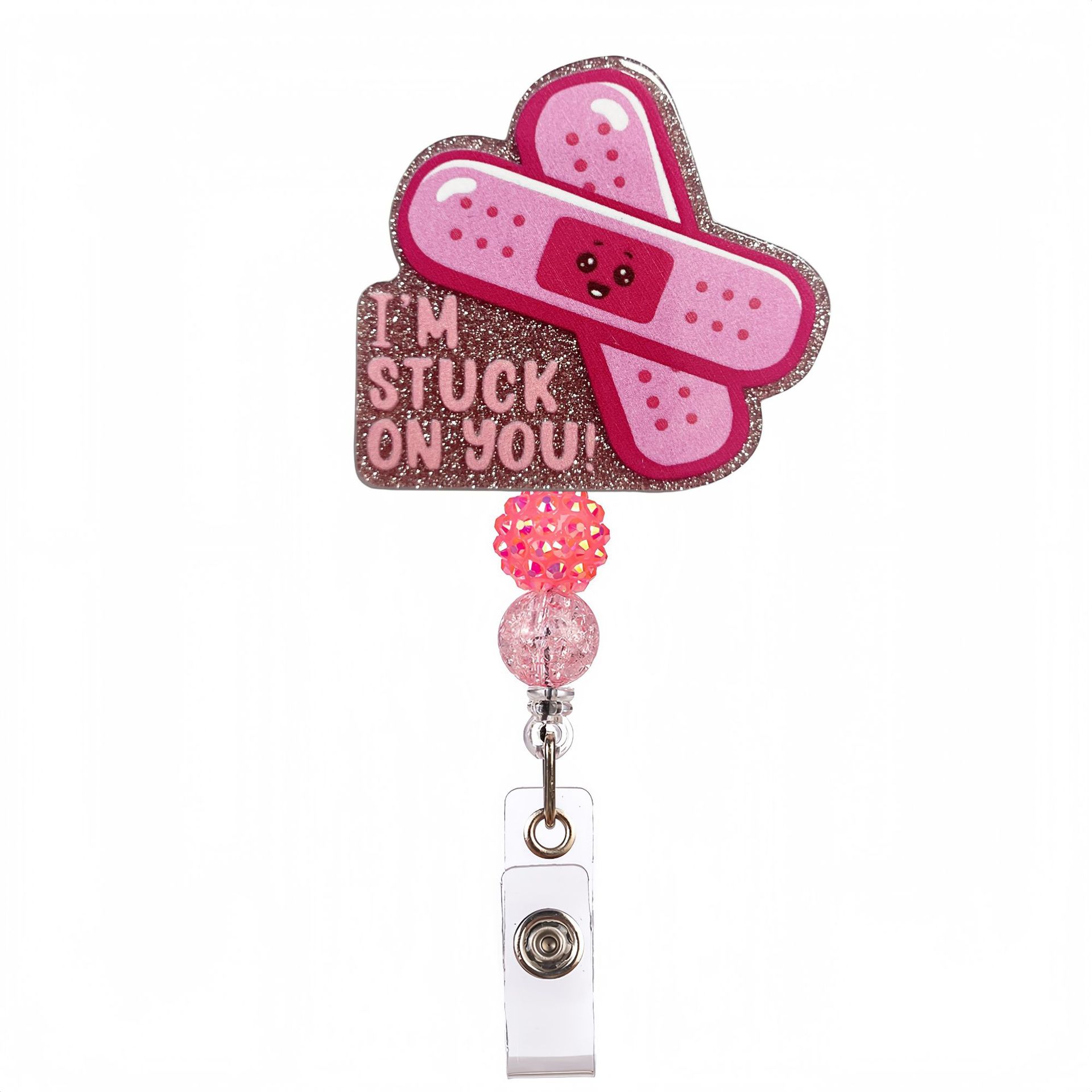 Pink Beaded band-aid