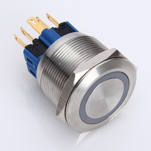 Uzun ömürlü push button ONPOW GQ25 25mm anti-vandal anahtarı anlık normalde açık aydınlatmalı SS basma düğmesi anahtarı - Product Image 1