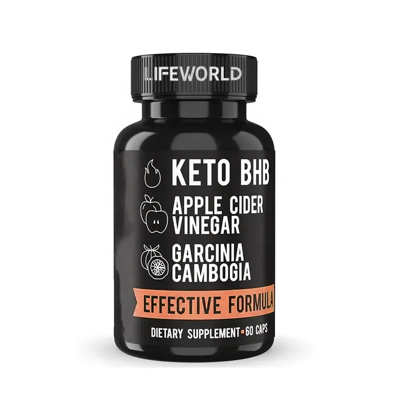 Lifeworld Marque privée Keto BHB Pilules amaigrissantes naturelles Perte de poids Minceur Keto Capsules