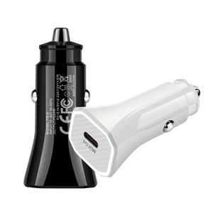 通用车载充电器适配器PD 12W C型USB C一端口手机USB车载充电器 - Product Image 1