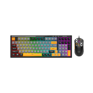 Set di tastiera Mouse con cavo per uso domestico colorato tastiera meccanica per Mouse per Computer - Product Image 1