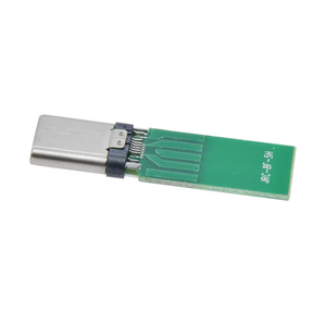 Usbrr güç teslimat USB 2.0 erkek 16 Pin 5 Pad süper hız tipi C konnektörü ile uzatma PCB hızlı şarj USB C fiş - Product Image 6