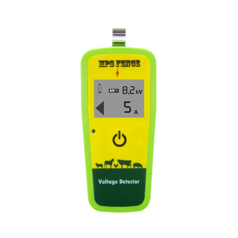 Electric fence green color 13KV voltage tester with easy reading LCD screen