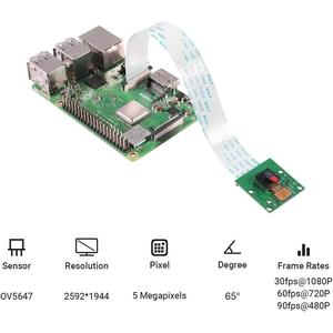 For <strong>Raspberry</strong> <strong>Pi</strong> <strong>Camera</strong> <strong>Module</strong>, 5MP 1080p with OV5647 Sensor Video <strong>Camera</strong> <strong>Module</strong> for <strong>Raspberry</strong> <strong>Pi</strong> <strong>2</strong>, <strong>Pi</strong> 3 3B+, <strong>Pi</strong> 4 , <strong>Pi</strong> Zero W - Product Image 5