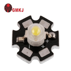 Bridgelux Epistar Chip Wide Angle 140 Degree <strong>Star</strong> Aluminum Heatsink <strong>1w</strong> /3w White High Power <strong>LED</strong> 80 3 Years Warm White 3v 100 1.0 - Product Image 1
