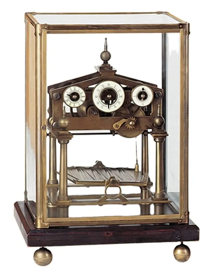 12 секунд античная бронза конгрив-Роллинг шарового антикварные часы JG9002-2
