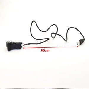 Adaptador de entrada USB negro para coche, Audio Radio u-disk, Cable de interfaz de enchufe flash para Rav4 2020, accesorios para automóviles - Product Image 6
