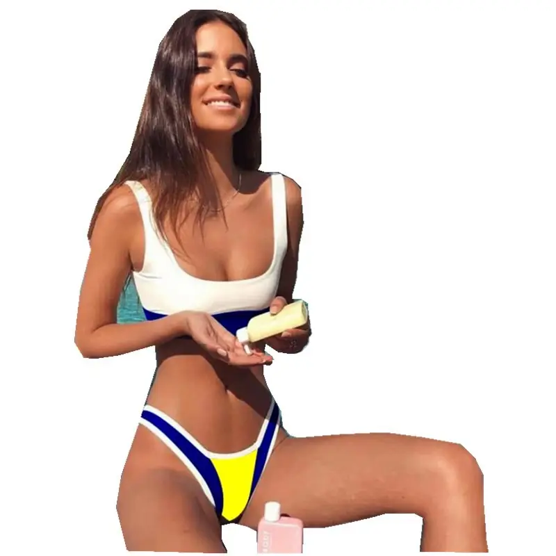 Sostenibile pronto per la spedizione sexy donne brasiliane negozio on-line di sport del commercio all'ingrosso costumi da bagno bianco costumi da bagno para hombres mutandine del bikini