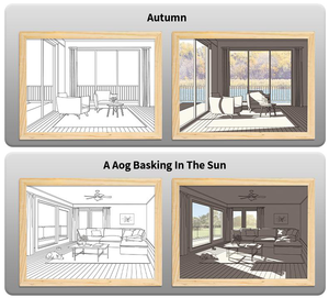 Sáng Tạo Trang Trí Nội Thất Nghệ Thuật Ban Đầu Màn Hình Acrylic Lớp Bức Tranh Đầy Màu Sắc Và Phác Thảo Thay Đổi LED Nghệ Thuật Ánh Sáng <span class=keywords><strong>Panting</strong></span> - Product Image 3