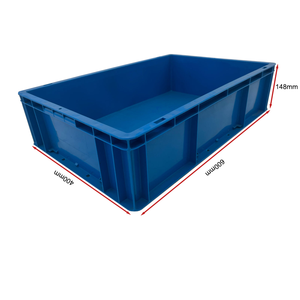 Caja sólida europea industrial europea, bolsa de plástico PP reciclable encajable para almacenamiento y uso logístico, contenedor de rotación apilable - Product Image 1
