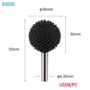 Hình Dạng Khác Nhau 3Pcs Kutzall Chế Biến Gỗ Quay Burr Set Tập Tin Khoan Bit Cho Khắc Gỗ - Product Image 3