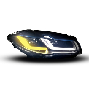 ไฟหน้า F10ที่ดีที่สุดสำหรับ BMW F10 LED ไฟหน้า LED คิ้วสีฟ้าแบบโบราณ