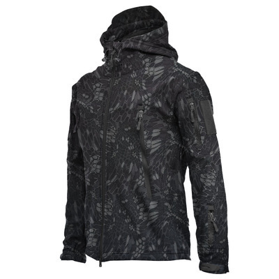 Imprimé python noir (avec doublure polaire)