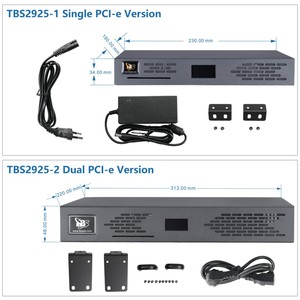 TBS DVB-S2X to IP Gateway Server 8 Frequencies Digital Terrestrial Cable Channels Streaming in UDP RTP HTTP RTMP SRT - Product Image 3