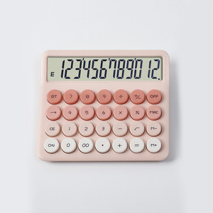 大画面カラフル電卓12桁電子プラスチック電卓バッテリーパワーデスクトップ科学電卓 - Product Image 5