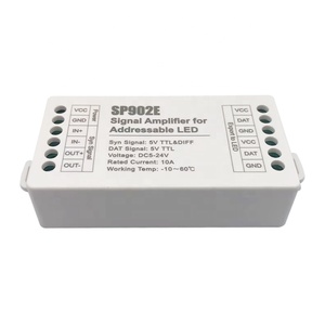 Усилитель сигнала SP902E 5V-TTL RS485 адресуемый RGB IC Светодиодная лента расширитель SPT сигнал суб-контроль усилитель DC5-24V - Product Image 3