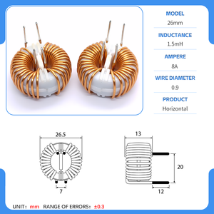 15mH Toroidal vertikal Core Mode umum <span class=keywords><strong>Choke</strong></span> Anti gangguan Filter untuk catu daya mobil arus tinggi permeabilitas tinggi - Product Image 5