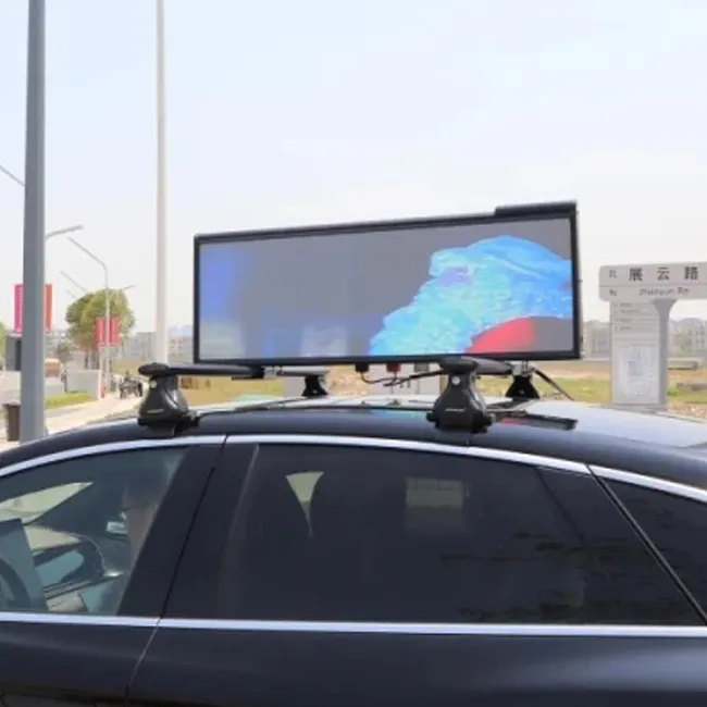 वाईफ़ाई नियंत्रण सड़क पर निविड़ अंधकार p5 कार टैक्सी शीर्ष पोस्टर वीडियो विज्ञापन खिलाड़ियों एलईडी डिस्प्ले स्क्रीन
