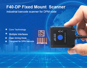 Larga Distancia de alta píxel industrial integrado scannres código qr 1d 2d fijo escáner de código de barras para