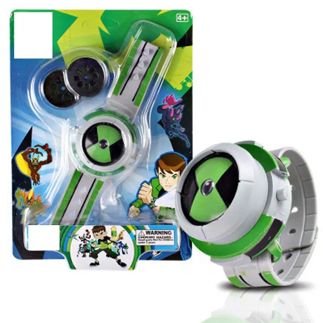 DL123 0 Hot Ben 10 Watch Children Omnitrix Toys For Kids Projector Student Watches Projector Birthday Plastic Silicone