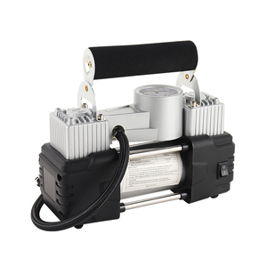 Yüksek performanslı 12V çift silindirli lastik basıncı monitörü işaretçi ekran çakmak fişi araba lastik pompası hava kompresörü - Product Image 4