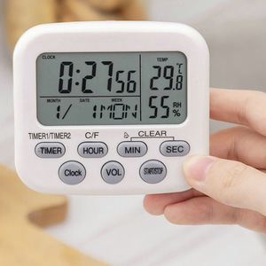 Nuovo Timer magnetico conto alla rovescia con allarme ad alto volume con display digitale a led Timer da cucina con conto alla rovescia orologio sveglia Timer da cucina - Product Image 3