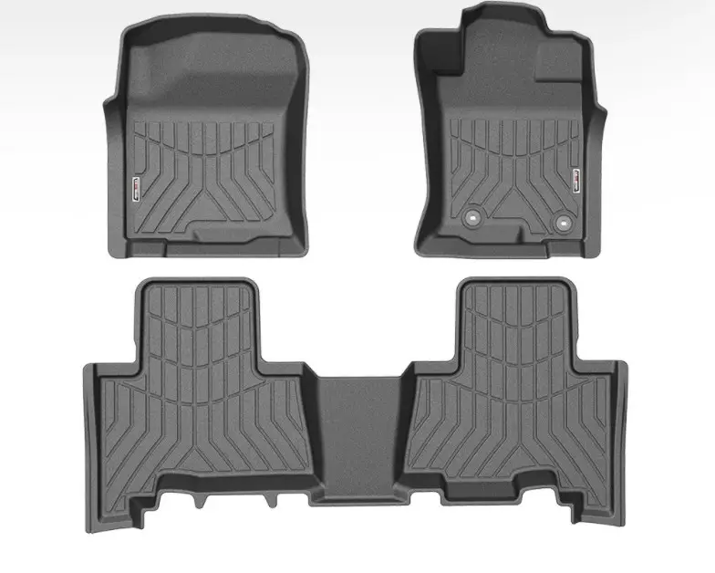 Alfombrillas impermeables de TPE para coche, juego de alfombrillas de goma antideslizantes para Toyota Prado, Juego completo para todo tipo de clima