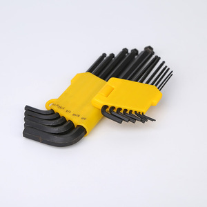 <span class=keywords><strong>9Pc</strong></span>ロングアームトルクス六角キーセットドライバースパナLハンドル六角キーレンチセット