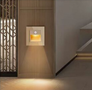 Veilleuse LED 86 type intégré lampadaire de détection de lumière LED lampe d'escalier étape lumière étape lampe pour la nuit répertoire d'usine