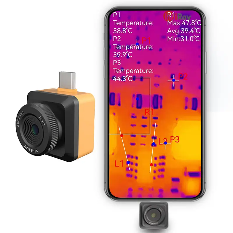 Infiay-cámara térmica Industrial para cámara de fotos, dispositivo de grabación de problemas, Iray T2S +