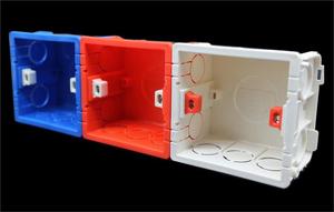 Yüksek kaliteli 86 tarzı plastik alev geciktirici ve anahtar alt için bağlanabilir özelliği ile 3 yolları elektrik PVC bağlantı kutusu - Product Image 4