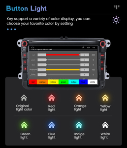 Controle de voz para carro 2 + 32gb, android 11, 4 núcleos, controle de voz para vw/golf/polo/tiguan/passat/b7/b6/seat/leon/skoda/octavia 2din, stereo