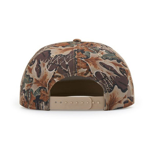 Richardson 256 Camo Snapback Flat Brim Rope Baseball Cap Custom <strong>With</strong> Embroidered Logo and Drawstring Leather <strong>Patch</strong> Rubber Logo - Product Image 5