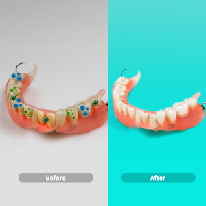 थोक मिनी पोर्टेबल घरेलू ब्रेसिज़ डेन्चर रिटेनर अल्ट्रासोनिक वॉशिंग डेन्चर क्लीनर घरेलू उपयोग - Product Image 4