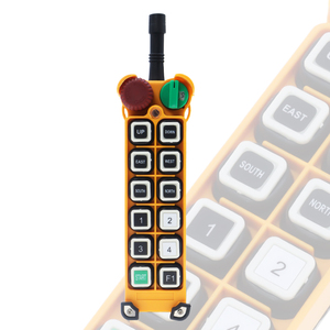 F24-12S Sturdy and Durable Single Speed 12 <strong>Push</strong> <strong>Button</strong> Industrial <strong>Wireless</strong> Remote Control <strong>System</strong> for Electric Hoist - Product Image 3
