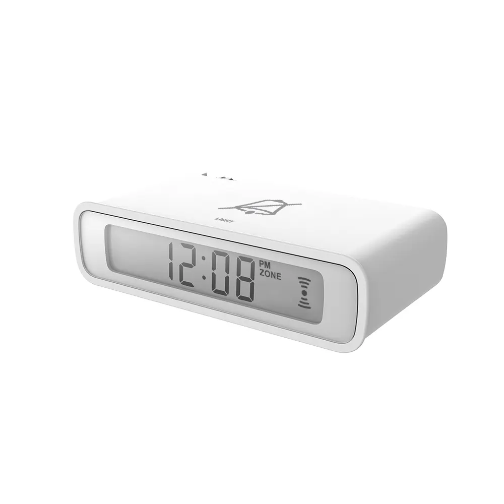 Digital Flip Alarm/OFF Switch LCD Alarm Clock Intelligent Electronic Top Touch Sensor Watches Luminous Snooze Bedside Desk Clock