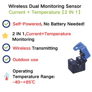 Sensor de temperatura de corriente sin cables de doble función alimentado pasivo - Product Image 2