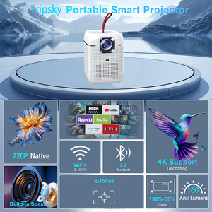 Proyector WiFi Tripsky Smart LCD Beam Video LED Proyector Android Home Smart 3D Mini 4K Proyectores - Product Image 2