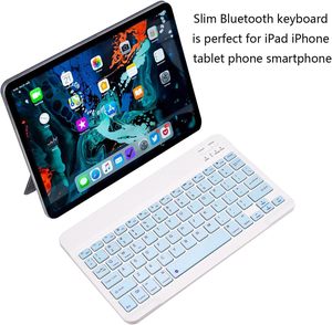 Accesorios de computadora 10 pulgadas Delgado mini tamaño teclado USB tipo C BT inalámbrico recargable portátil Mini teclado inalámbrico - Product Image 5