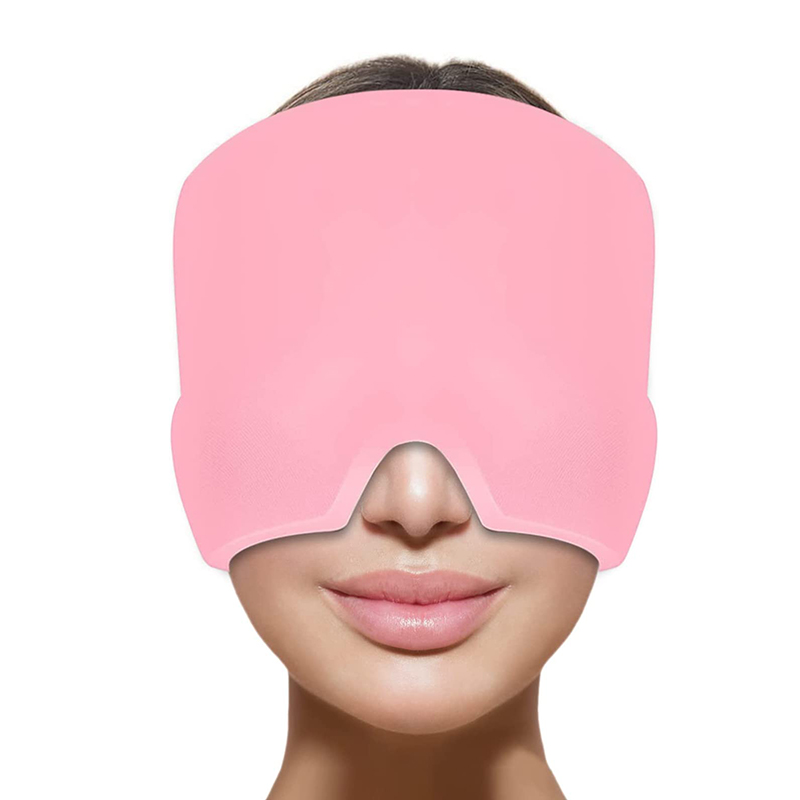 stretchable cold therapy headache migraine relief gel ice hat cap