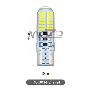 W5W 194 168 501 24smd 3014 yanıp sönen flashing araba led yan kama sinyal yedekleme ters T10 yanıp sönen led stroboskop ampul - Product Image 4