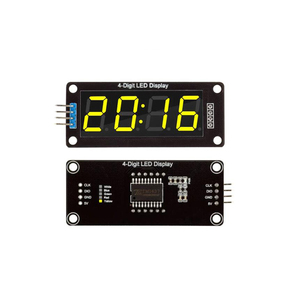 TM1637 LED-Anzeigenmodul für Arduino 4 Stellen 7 Segmente 0,56 Zoll Uhrzeituch Rohrmodul Rot Blau Grün Gelb Weiß