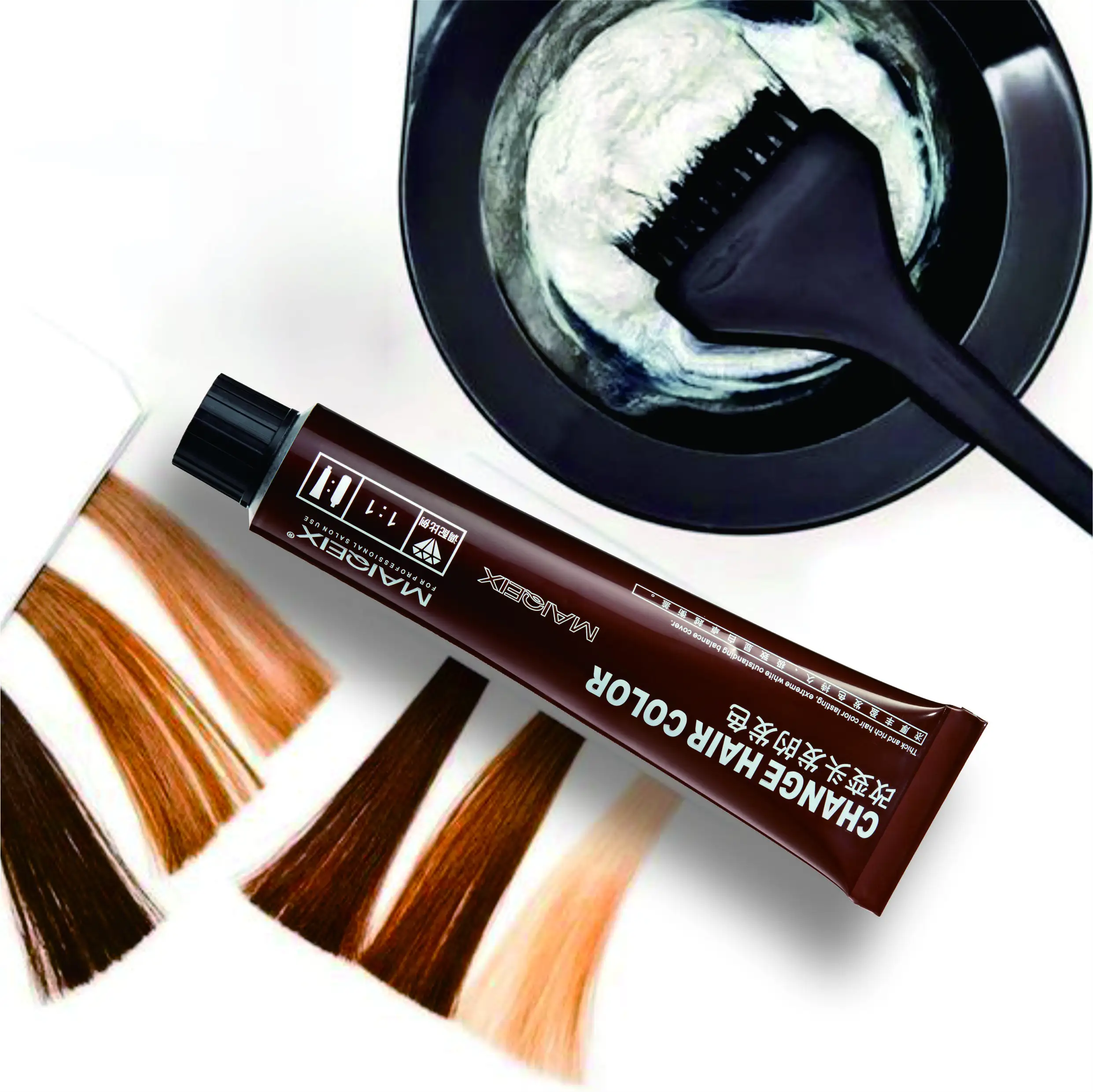 Tinte de pelo de salón profesional de suministro del fabricante, venta al por mayor de tintes de pelo en línea, color de pelo Max Deluxe