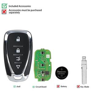 XhorseXSCL01ENユニバーサルリモートキー4ボタンVVDIシリーズキープログラマー用シボレースタイル - Product Image 3