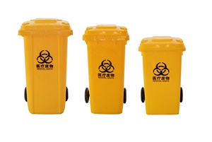 高品质100升回收塑料垃圾桶垃圾箱轮式垃圾容器 - Product Image 5