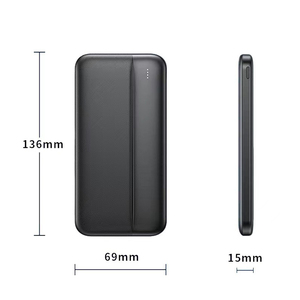 Small Travel Power Bank High Capacity 10000mah 20000mAh Custom Logo <strong>Type</strong>-C <strong>Input</strong> LI-Polymer Battery Mobile <strong>Devices</strong> Universal - Product Image 2