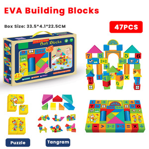 <strong>Pattern</strong> Number Letter Cognition Educational Toy Set Colorful Foam <strong>Building</strong> <strong>Blocks</strong> for Kids