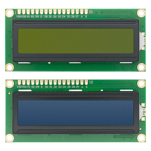 Werks zeichen LCD-Anzeige 1602 16x2 2x16 LCD-Modul 3,3 V mit gelbgrüner Hintergrund beleuchtung