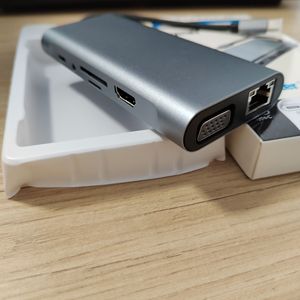 USB 3.0 Hub <strong>VGA</strong> HDTV Hub Type-C/M 11 in 1 USB 3.0 Type-c Multiport Data Video Audio <strong>Output</strong> <strong>Computer</strong> Adapter SD/TF Card Reader - Product Image 3