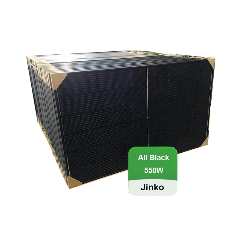 Pannelli solari bifacciali completamente neri ad alta efficienza modulo solare 430w 435w 440w pannello solare TOPCon 540w 550w 555w